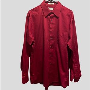 Van Huesen Dress shirt - Maroon 17x 34/35